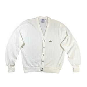 Vintage 70s Lacoste x Izod Orion Button Sweater - M